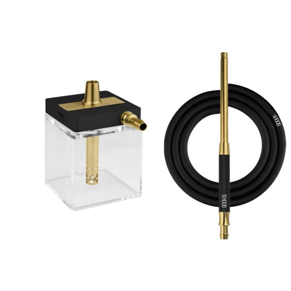 XHOOB Sub Atom Gold Nargile Takımı | Tokel Nargile'de Satın Al