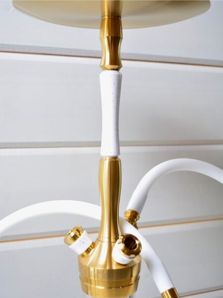 Unıon Hookah Fibonacci PVD Gold Whıte Nargile Takımı