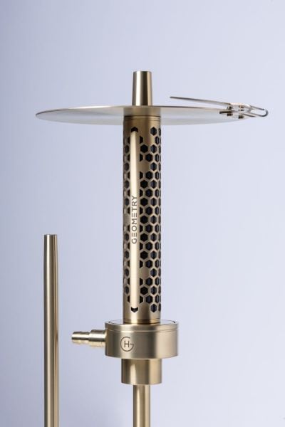 Geometry Hookah Full Gold DRAGON  Big Bro Nargile Takımı