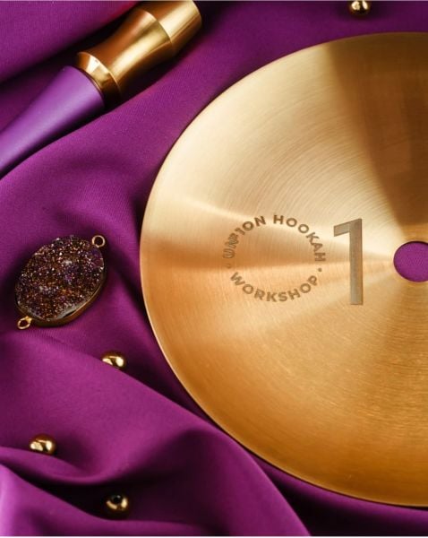 Unıon Hookah Fibonacci Violet Velvet Nargile Takımı