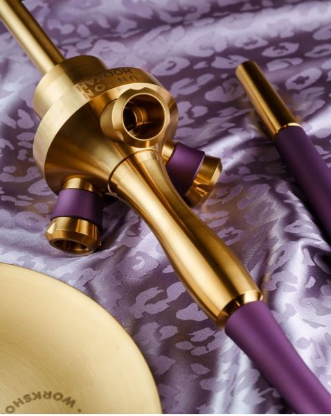 Unıon Hookah Fibonacci Violet Velvet Nargile Takımı