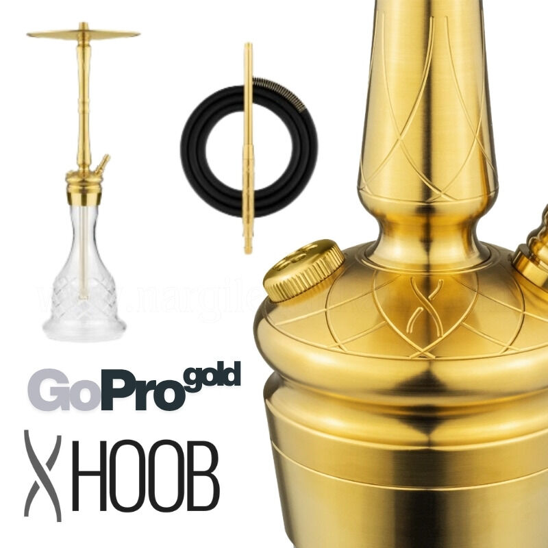 XHoob Go Pro Gold Nargile Takımı